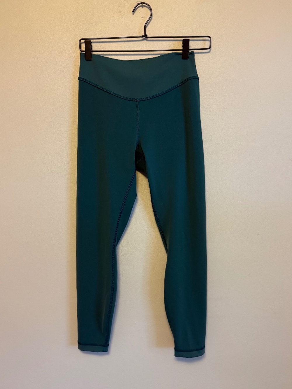 Lululemon High Rise 27" Leggings Teal Blue Green Size 8 Yoga